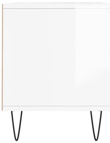 vidaXL Έπιπλο Τηλεόρασης Γυαλ. Λευκό 100x34,5x44,5 εκ. Επεξεργ. Ξύλο