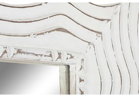 Τοίχο καθρέφτη Home ESPRIT Λευκό Μαρινάτος Scandi 89 x 2,5 x 178 cm