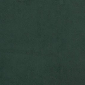 vidaXL Στρώμα με Pocket Springs Σκούρο Πράσινο 100x220x20 εκ Βελούδινο