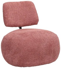 Πολυθρόνα Stonie μπουκλέ ύφασμα σε σάπιο μήλο απόχρωση 67x73x67εκ 67x73x67 εκ.