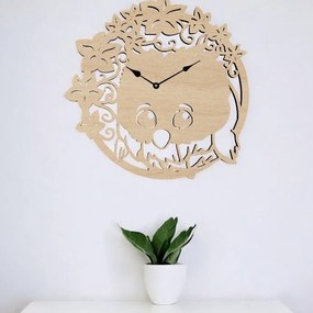Intra απο ξύλο plywood 3mm-4mm πάχος – Floral ρολόι πουλιών 10x10 cm INTRAVECTRY-MY546946