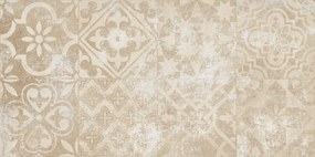 Keros London Decorado Beige 25x50 - Πλακάκι μπάνιου