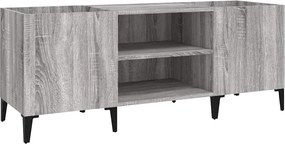 vidaXL Δισκοθήκη Γκρι Sonoma 121 x 38 x 48 εκ. από Επεξεργασμένο Ξύλο