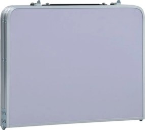 vidaXL Τραπέζι Κάμπινγκ Πτυσσόμενο Λευκό 60 x 40 εκ. Αλουμινίου