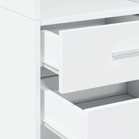 vidaXL Ντουλάπι Λευκό 40x42,5x185 εκ. από Επεξεργασμένο Ξύλο