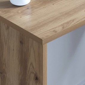 vidaXL Επιτοίχιο γραφείο Επιτοίχιο Artisan Oak 80 x 45 x 30 εκ