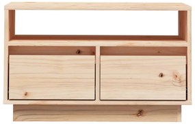 vidaXL Έπιπλο Τηλεόρασης 60 x 35 x 37 εκ. από Μασίφ Ξύλο Πεύκου