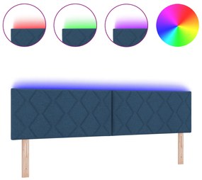 vidaXL LED Κεφαλή Διαμαντιών Μπλε 180 εκ Ύφασμα