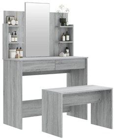 vidaXL Μπουντουάρ Σετ Sonoma Δρυς 96x40x142 εκ.