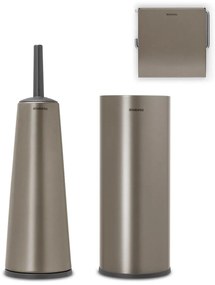 Brabantia 1003477 Σετ αξεσουάρ τουαλέτας ReNew Platinum 3 τμχ