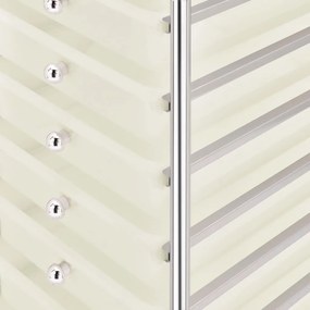 vidaXL Τρόλεϊ με 10 Συρτάρια Φορητό Λευκό Πλαστικό