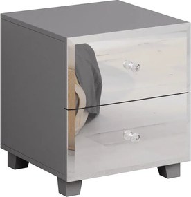 Κομοδίνο Glass -Γκρι