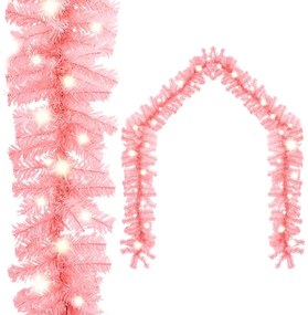 vidaXL Γιρλάντα Χριστουγεννιάτικη με Λαμπάκια LED Ροζ 20 μ.