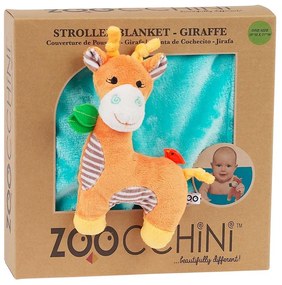 Κουβέρτα Με Λούτρινο Παιχνίδι Fleece 68,5x100εκ. Stroller Blanket Giraffe Zoocchini ZOO3005