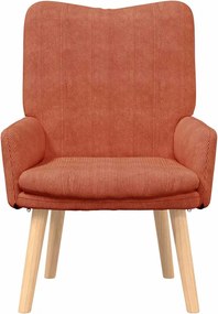 vidaXL Πολυθρόνα Κόκκινο Πορτοκαλί 63 x 67 x 94 εκ. ύφασμα