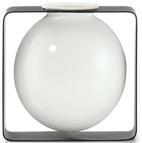 Βάζο Float 123169 17,7x7,6x17,7cm Grey-White Philippi Steel,Porcelain