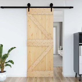vidaXL Πόρτα NARVIK 70 x 210 εκ. από Μασίφ Ξύλο Πεύκου