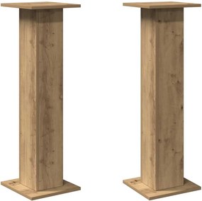 vidaXL Βάσεις Ηχείων 2 τεμ. Αρτισιανή Δρυς 30x30x95 εκ. Επεξ. Ξύλο