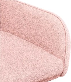 vidaXL Καρέκλες φαγητού 2 pcs Μπουκλέ Ροζ 59 x 57 x 85 εκ.