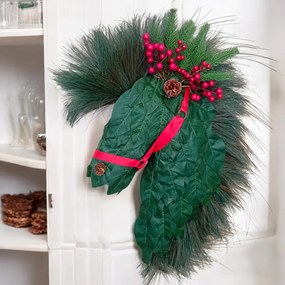 Στεφάνι χριστουγεννιάτικο σε σχήμα άλογο!