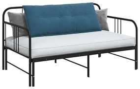 vidaXL Μαξιλάρι Πλάτης Μπλε 120 x 50 cm Υφασμάτινο Κορντουρά