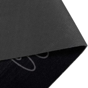 vidaXL Χαλί Κουζίνας Μαύρο 150 x 45 εκ Βελούδο