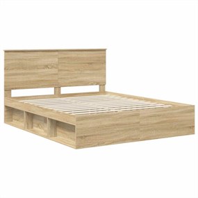 vidaXL Σκελετός Κρεβατιού Sonoma Δρυς 160 x 200 cm
