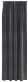 vidaXL Κουρτίνες με κουρτίνες 2 pcs Ανοιχτό γκρι 140 x 245 cm Βελούδο
