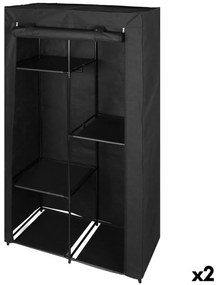 Διοργανωτής Ρούχων και Παπουτσιών Max Home Μαύρο 88 X 167 X 45 CM x2