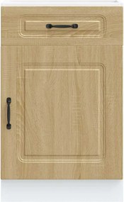 vidaXL ντουλάπι βάσης κουζίνας Kalmar Sonoma δρυς Επεξεργασμένο Ξύλο