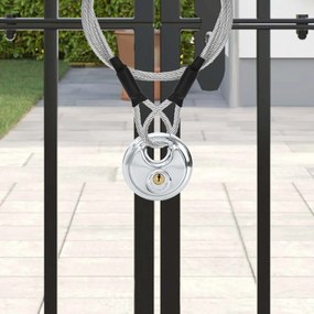 vidaXL Κλειδώματα Discus με Κλειδιά Ασημί Ανοξείδωτο ατσάλι