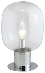 Φωτιστικό Επιτραπέζιο Fellini I-FELLINI-L30 1xE27 Led Φ30cm 47cm Chrome Luce Ambiente Design Metal, Glass