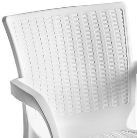 Καρέκλα - Πολυθρόνα Festive PP λευκό 60x60x82 εκ.
