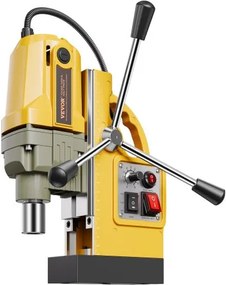 Magnetic Drill 1200W 2810 lbf Mag Drill Press 1.6 in Boring Diameter Yellow