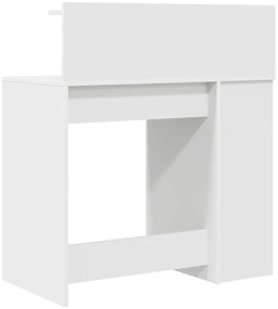 vidaXL Γραφείο  με Αποθήκευση Λευκό 90x48x101.5 εκ Επεξεργασμένο Ξύλο