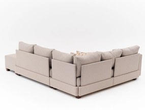 Corner Sofa-Bed Aly Right - Beige Beige