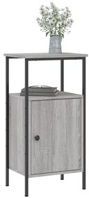 vidaXL Κομοδίνα 2 τεμ. Γκρι Sonoma 41 x 31 x 80 εκ. από Επεξεργ. Ξύλο