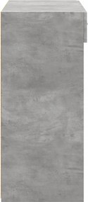 vidaXL Ντουλάπι Γκρι Σκυροδέματος 80x42,5x93 εκ. Επεξεργασμένο Ξύλο