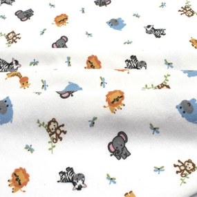Πάνα Φανελένια Bebe Zoo 29 Multi DimCol 80x80cm 100% Βαμβακερή Φανέλα