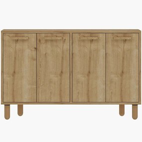 Μπουφές Venedik 327ODS1282 120x29,6x73,6cm Oak Μοριοσανίδα, Μελαμίνη