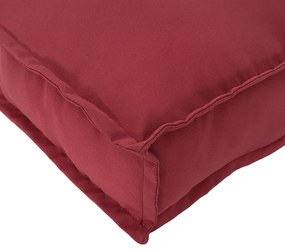 vidaXL Μαξιλάρι Παλέτας για Καθιστικό Μπορντό 60x60x12 εκ. Υφασμάτινο