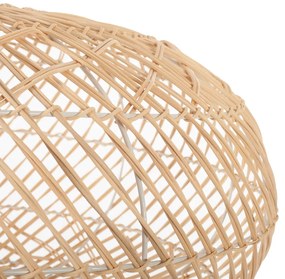 Artekko Bamboo Φωτιστικό Οροφής Μονόφωτο (Ε27) Φυσική Απόχρωση (60x60x35)cm