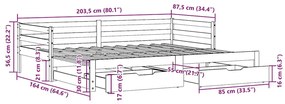 ΚΑΝΑΠΕΣ ΚΡΕΒΑΤΙ ΣΥΡΟΜΕΝΟΣ ΧΩΡΙΣ ΣΤΡΩΜΑ 80X200 ΕΚ. &amp; ΣΥΡΤΑΡΙΑ 3302159