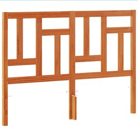 vidaXL Κεφαλάρι Καφέ Κεριού 135 εκ. από Μασίφ Ξύλο Πεύκου