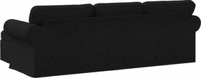 vidaXL Καναπές 210cm Μαύρο Μέταλλο