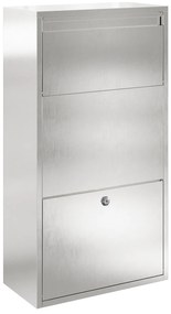vidaXL Κουτί Ρίψης Πακέτων 44x22x82 cm Ανοξείδωτο Ατσάλι