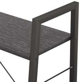 vidaXL Ραφιέρα Όρθια 3 Επιπέδων Μαύρη 56 x 35 x 108 εκ.