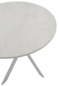 Τραπέζι Dammero γκρι μέταλλο Φ100x75εκ 100x100x75 εκ.