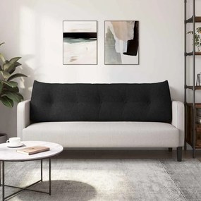 vidaXL Μαξιλάρι Πλάτης Μαύρο 160 x 24 x 50 εκ ύφασμα