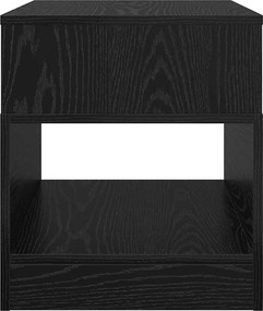 vidaXL End Table 2 pcs Μαύρη Οξυά 40,5 x 40 x 45 εκ Επεξεργασμένο ξύλο